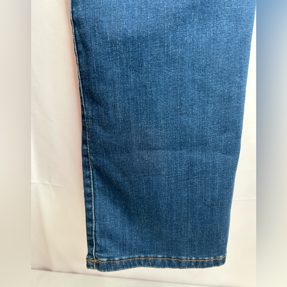 NYDJ | Marilyn Straight-Leg Medium Blue Cooper Jeans (Size:12) - Picture 11 of 12